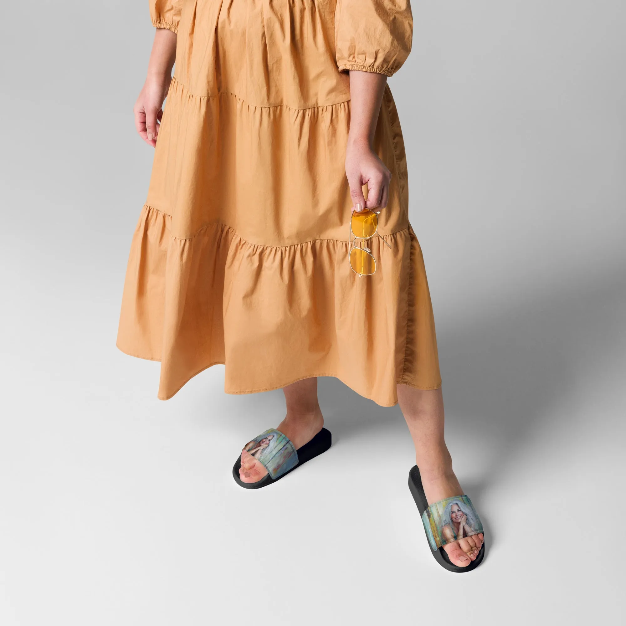 Tired Yet Radiant Women's slides