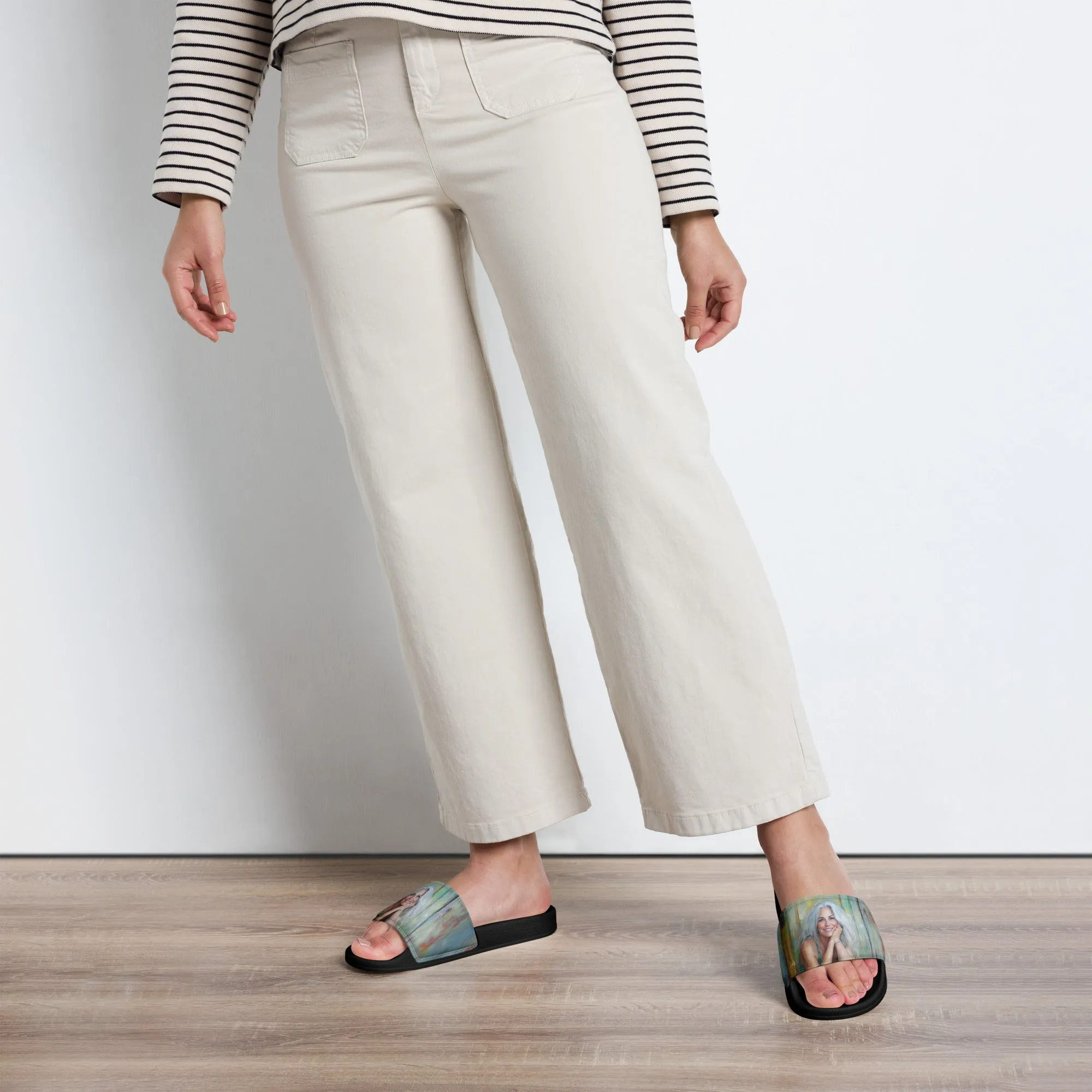 Tired Yet Radiant Women's slides