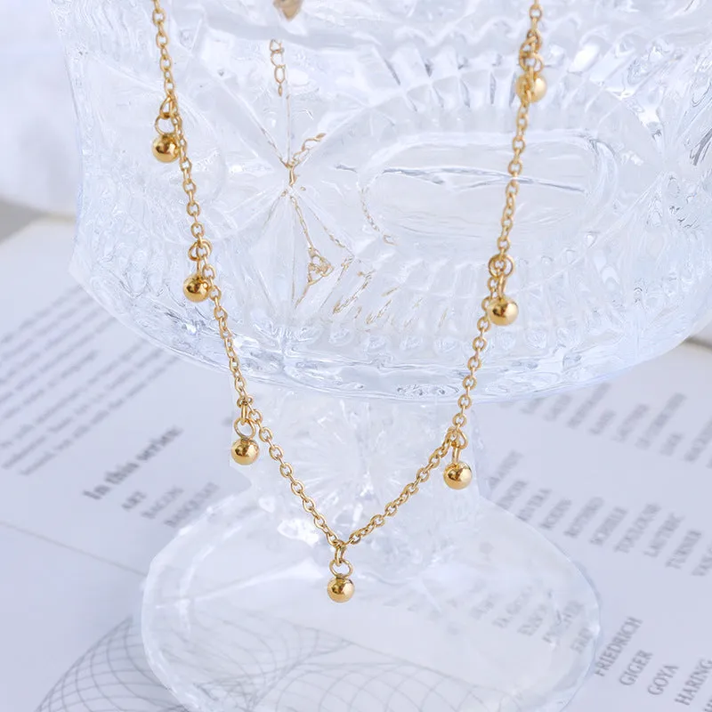 Titanium Steel Simple Fashion Ball Anklet