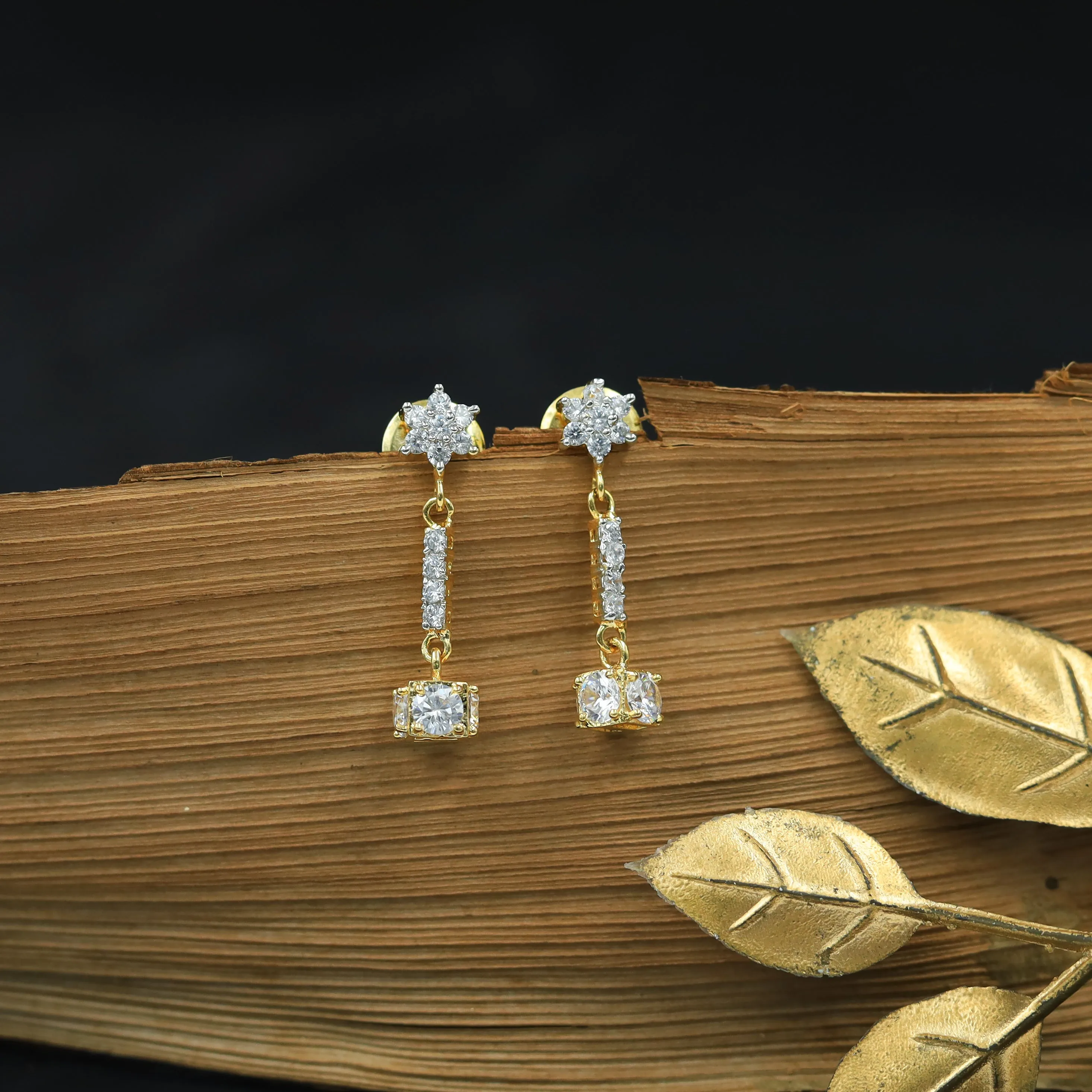 Tops/Studs Zircon/AD Earring 8616-08