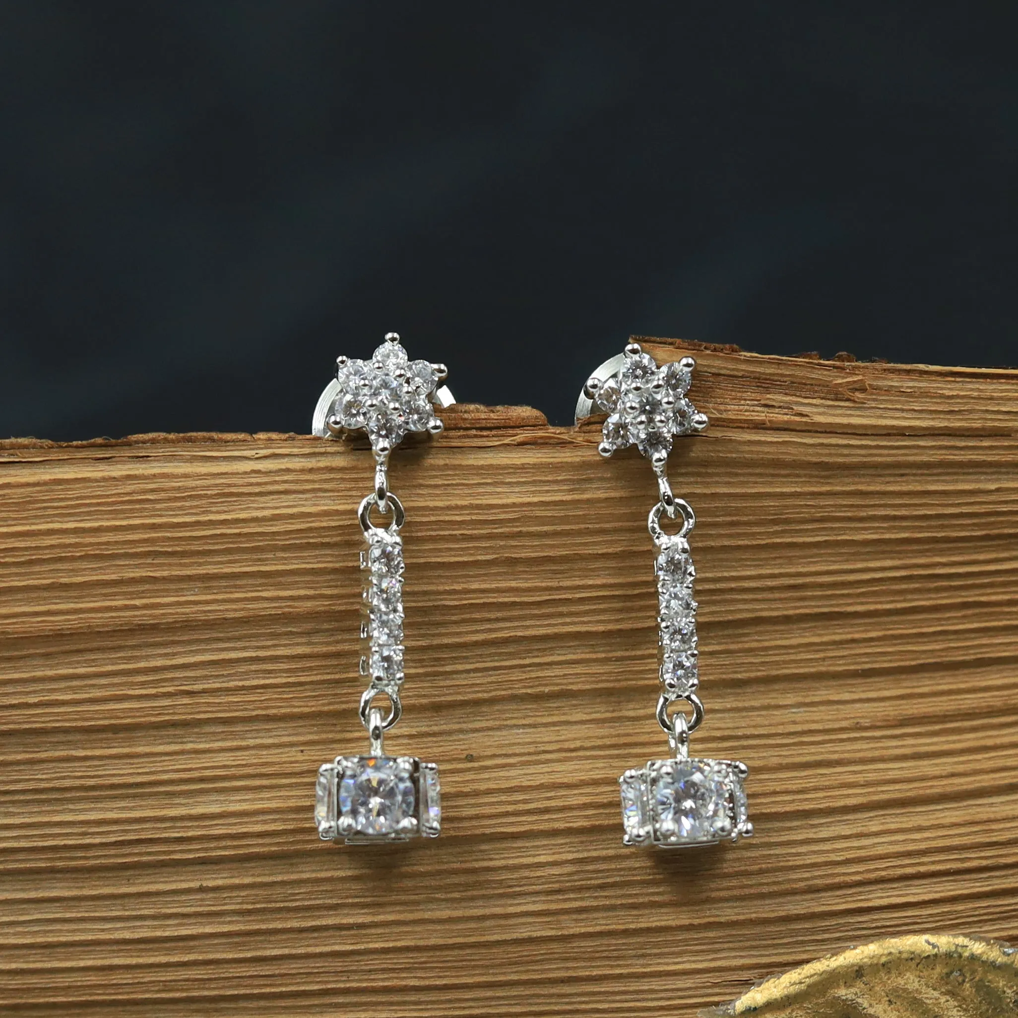 Tops/Studs Zircon/AD Earring 8616-08