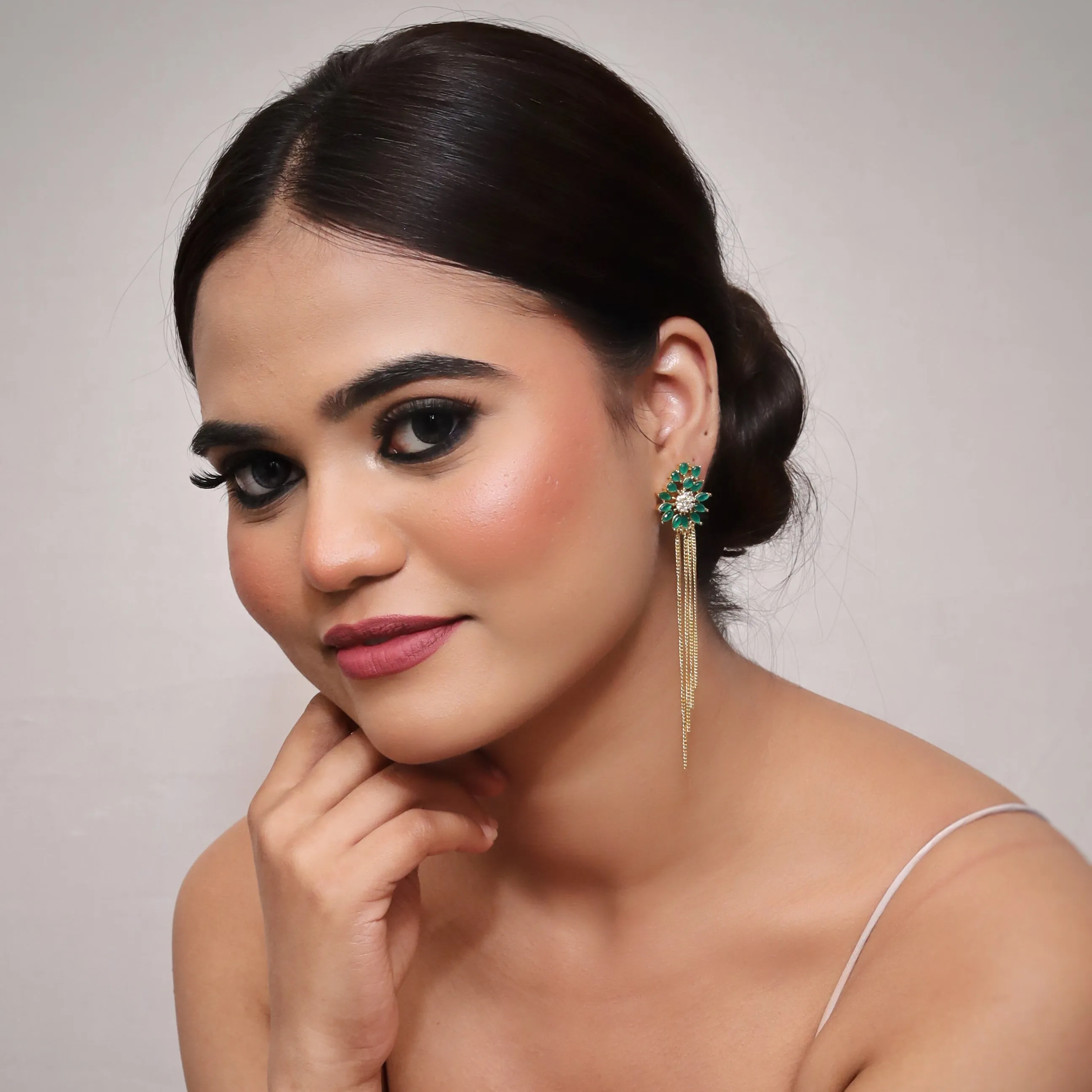Tops/Studs Zircon/AD Earring 8870-100
