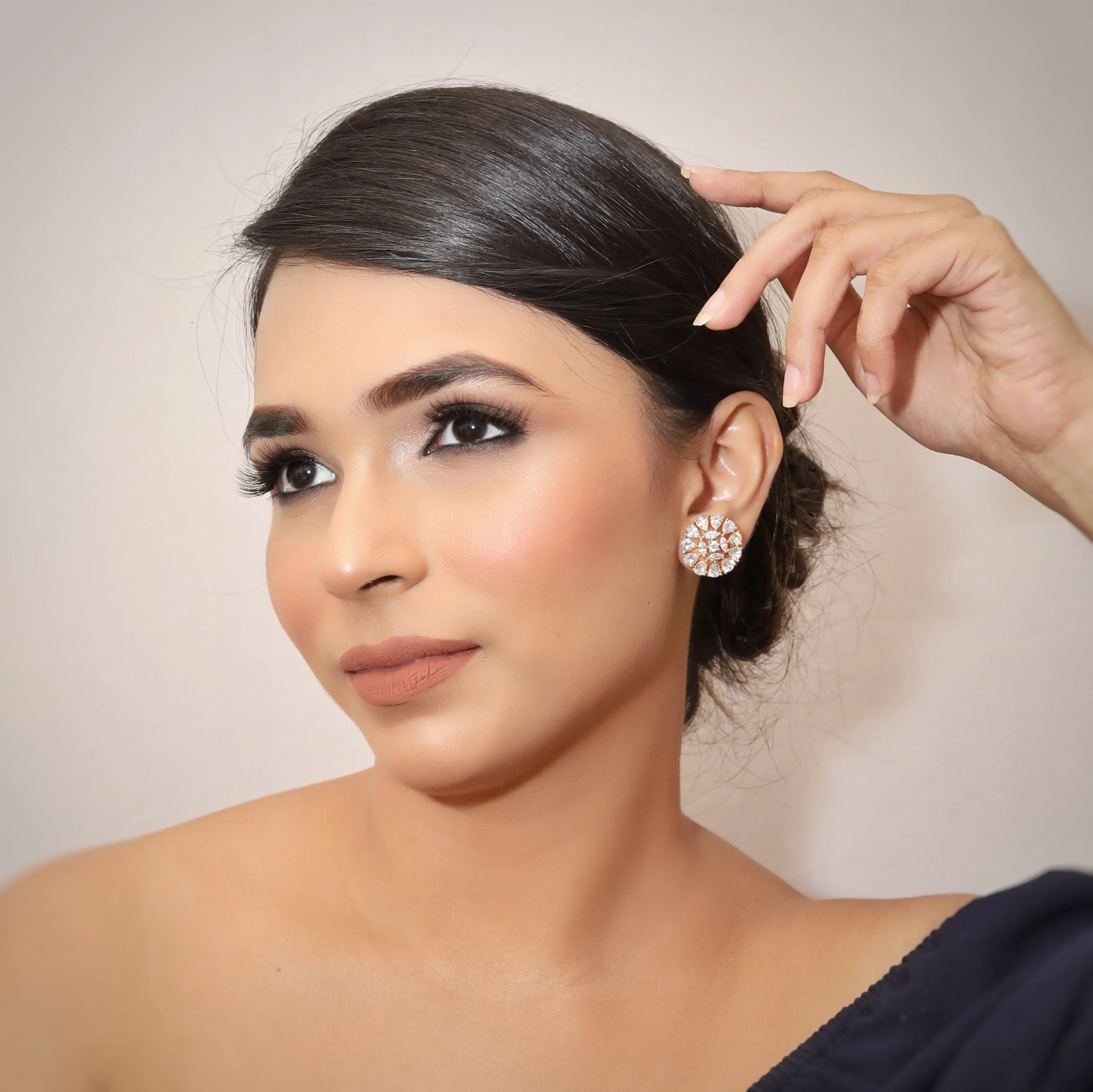 Tops/Studs Zircon/AD Earring 9022-100