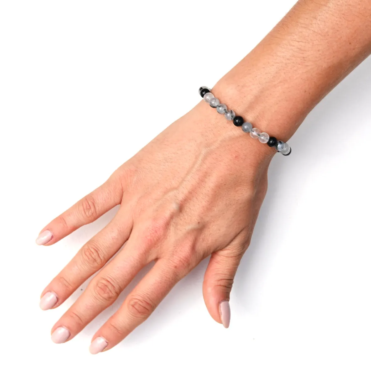 Tourmalinated Quartz Bracelet - AMPLIFY