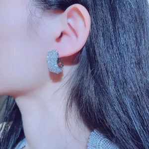 Ultra-Sparkling Rhinestone Bejeweled Earrings