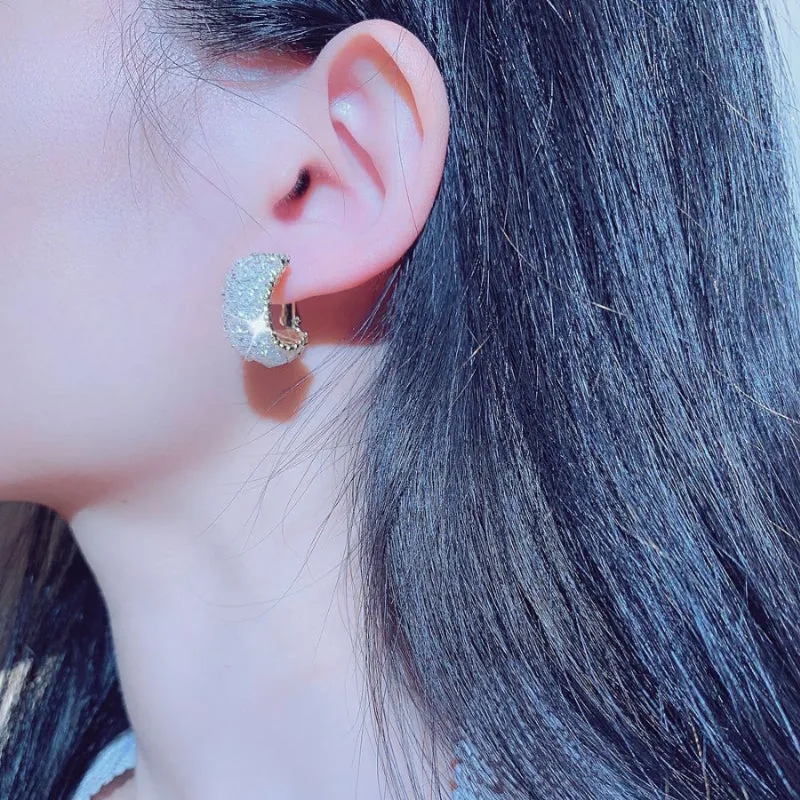 Ultra-Sparkling Rhinestone Bejeweled Earrings