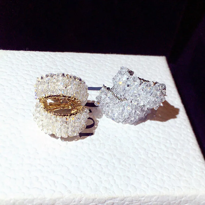 Ultra-Sparkling Rhinestone Bejeweled Earrings