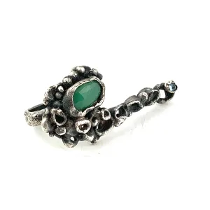 Wasp Nest with Chrysoprase and Blue Topaz