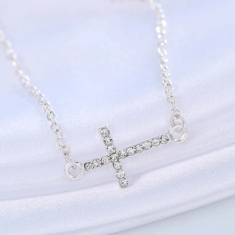 Women's Delicate Chain Cross Bracelet