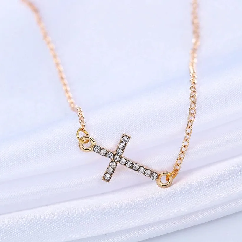 Women's Delicate Chain Cross Bracelet