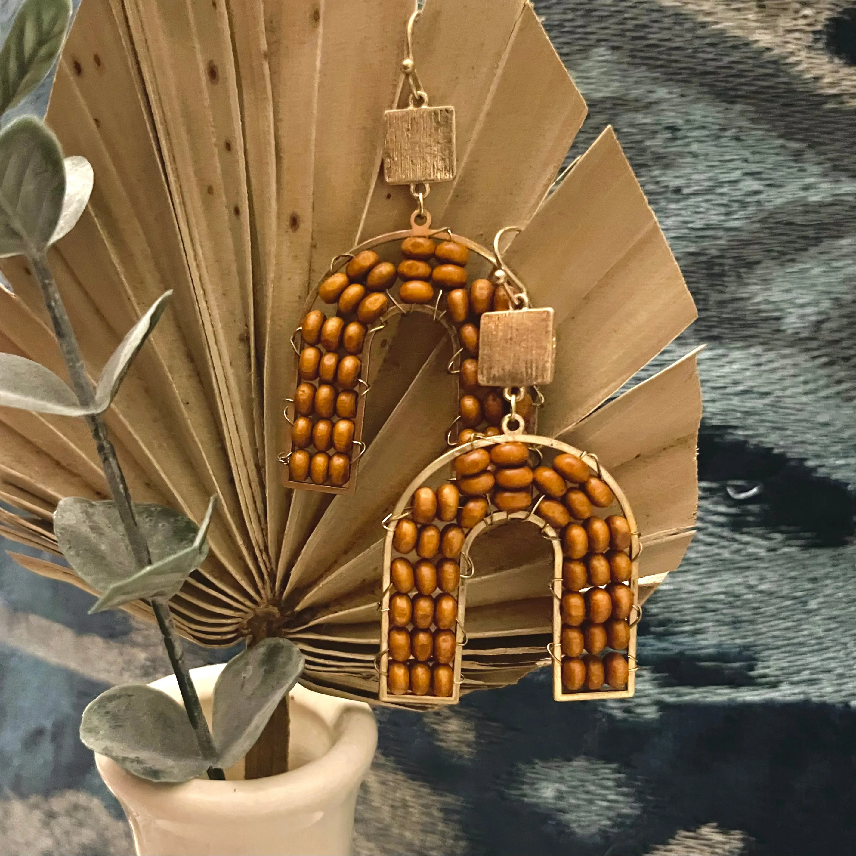 Wooden It Be Nice Wooden Arch Earrings